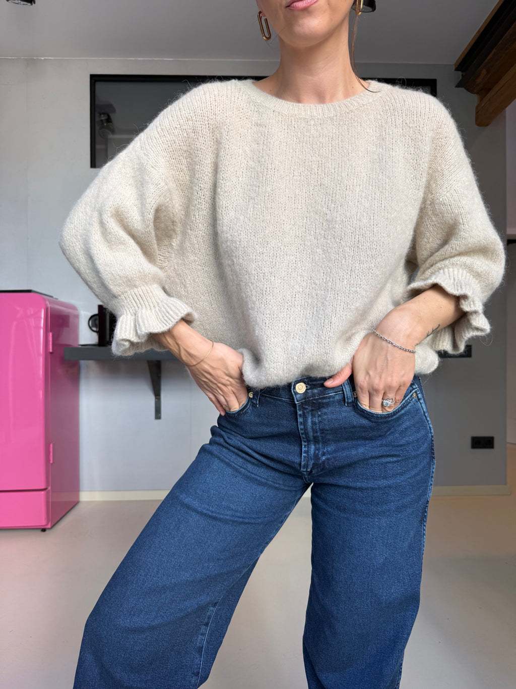 Pullover Ruffle NAVY