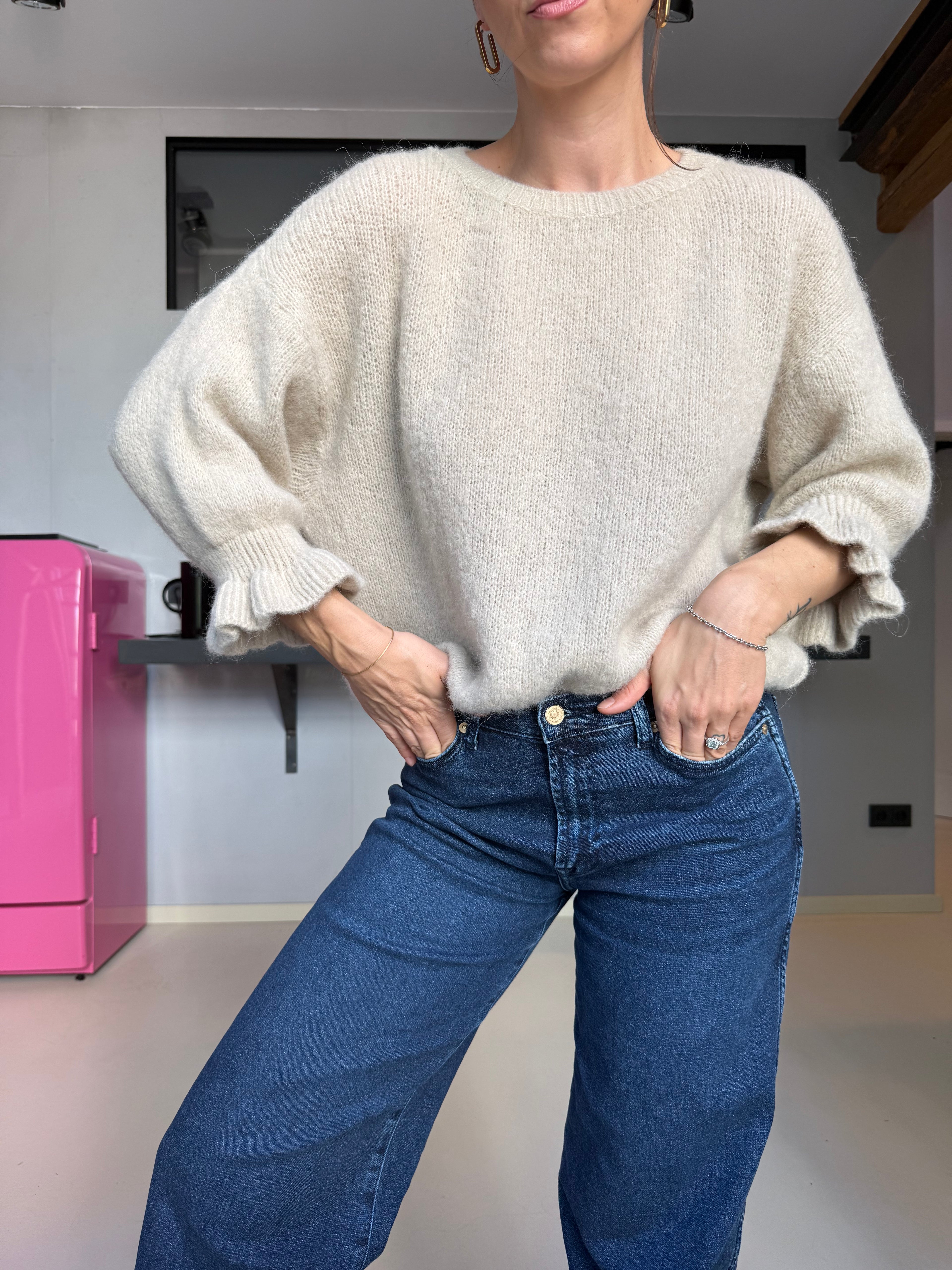 Pullover Ruffle NAVY