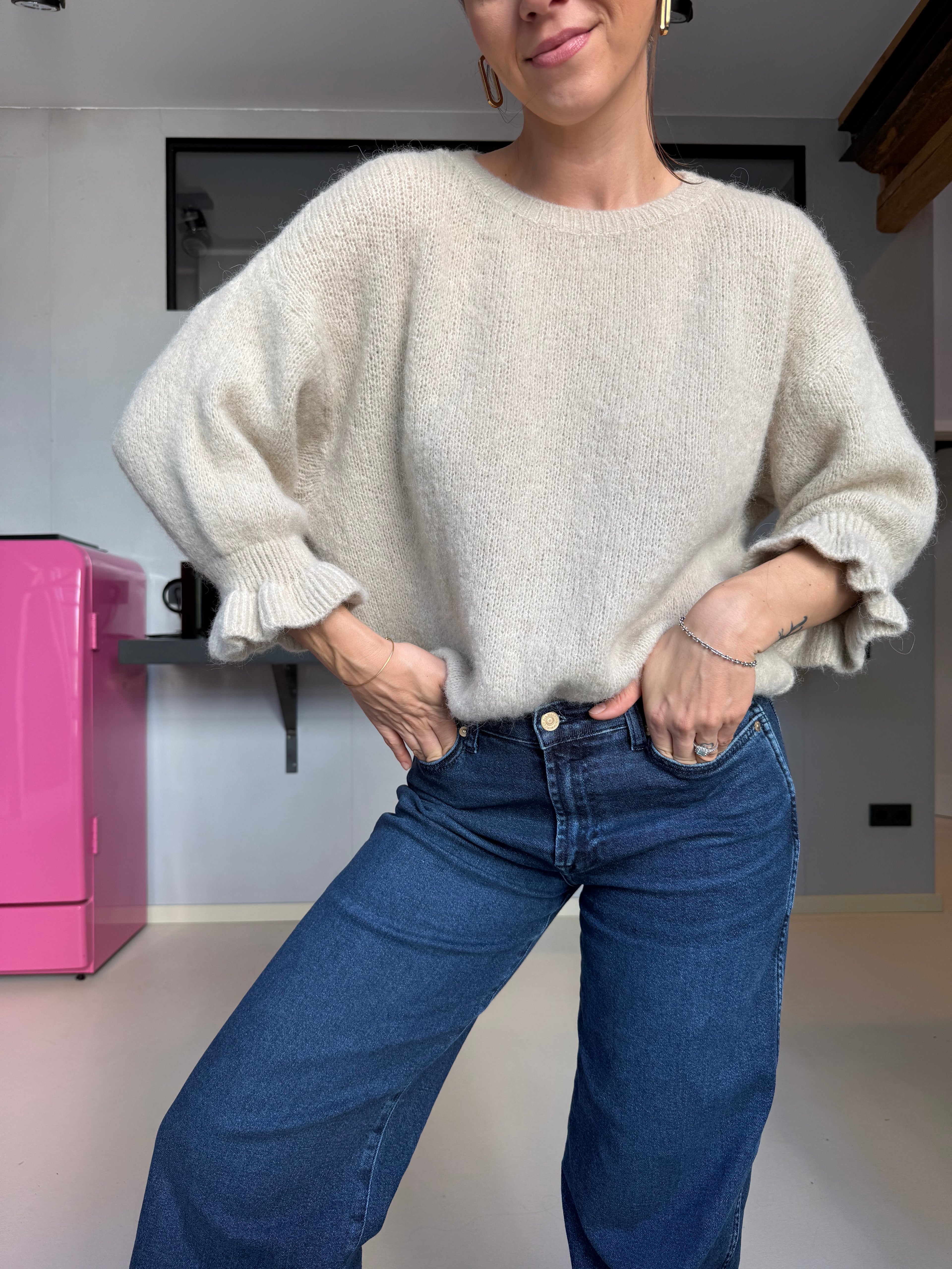 Pullover Ruffle NAVY