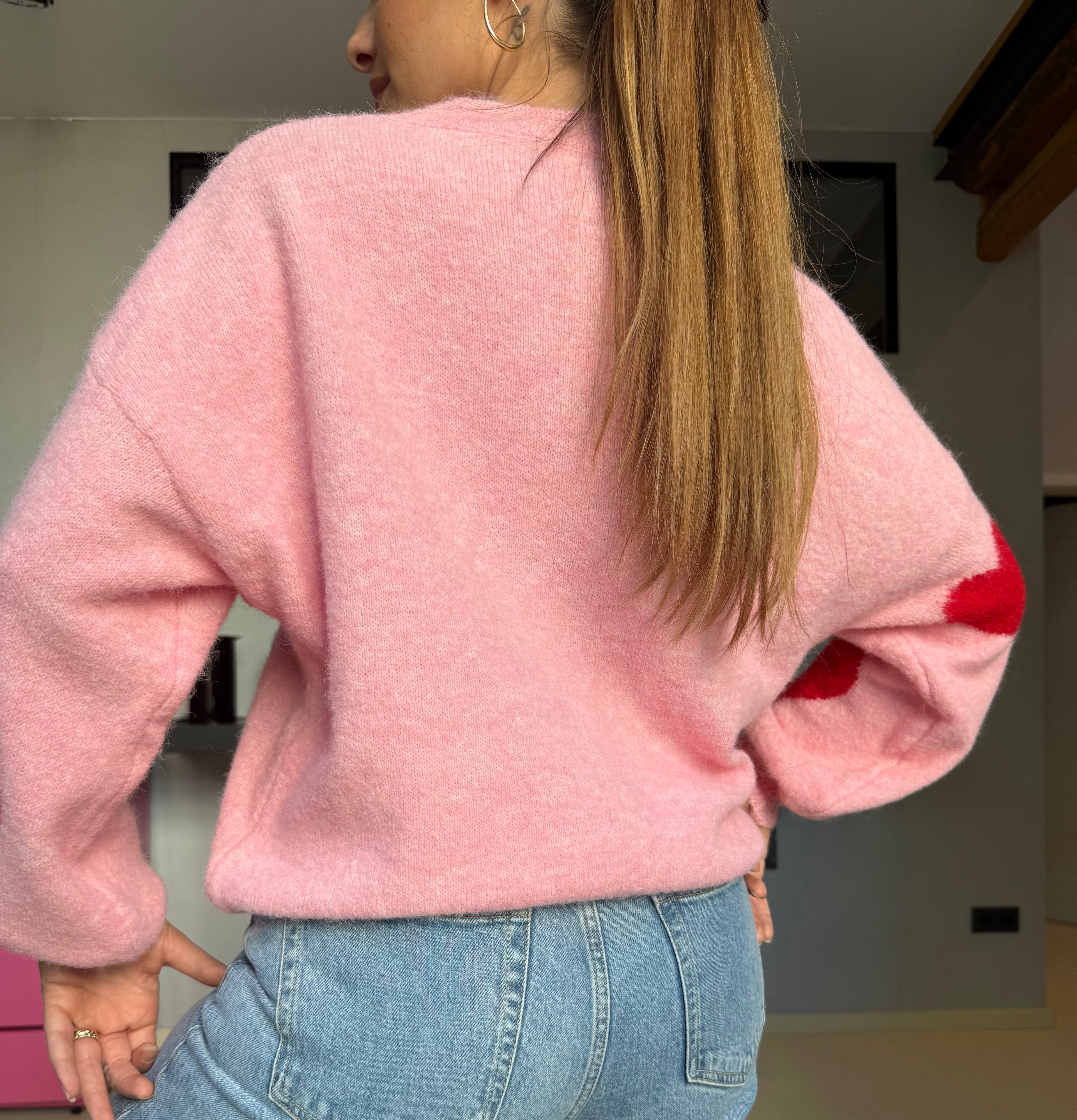 Cozy Heart Knit Pullover