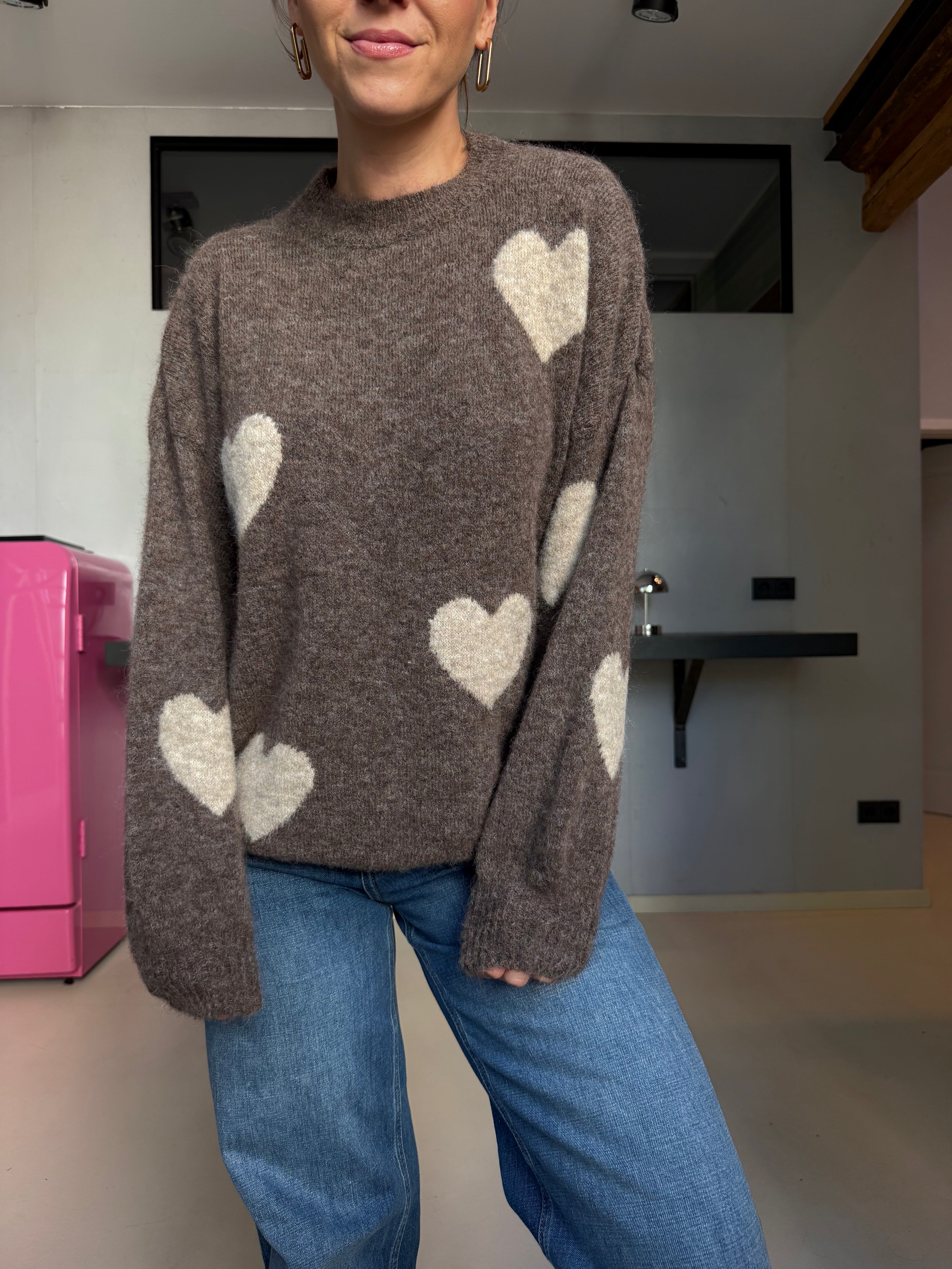 Cozy Heart Knit Pullover